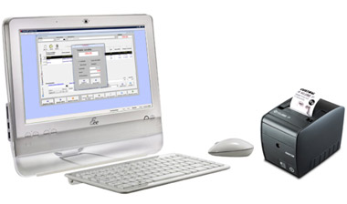 Soluzione economica Software gestionale estetica, PC touchscreen, Registratore di cassa fiscale Custom